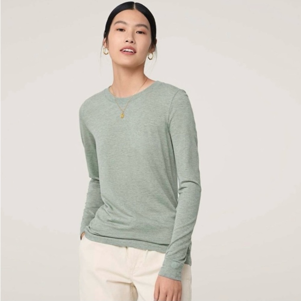 Allbirds sea Long Sleeve Tee in Hazy Pine Sz L